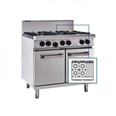 LUUS 4 Burner 300mm Chargrill with Oven