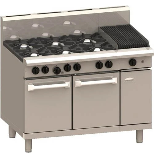 LUUS 6 Burner 300mm Chargrill with Oven