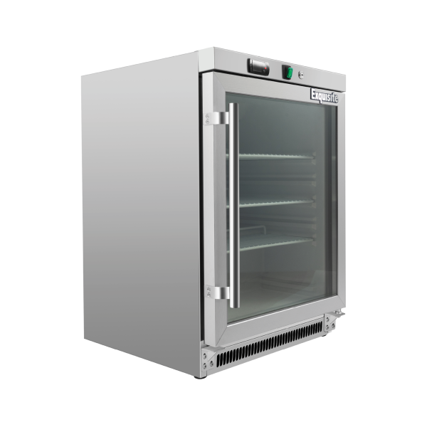Exquisite One Glass or Solid Door Underbench Storage Refrigerators 130 Litre