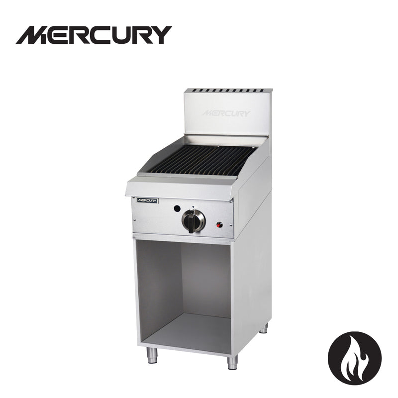 Mercury MCN-15-FR - 1 'U' Shape Burner w/ 377 x 510 Char Broiler - Cooktop on Cupboard Stand