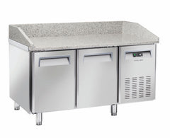 Saltas Marble Top Pizza Fridge 2 Door