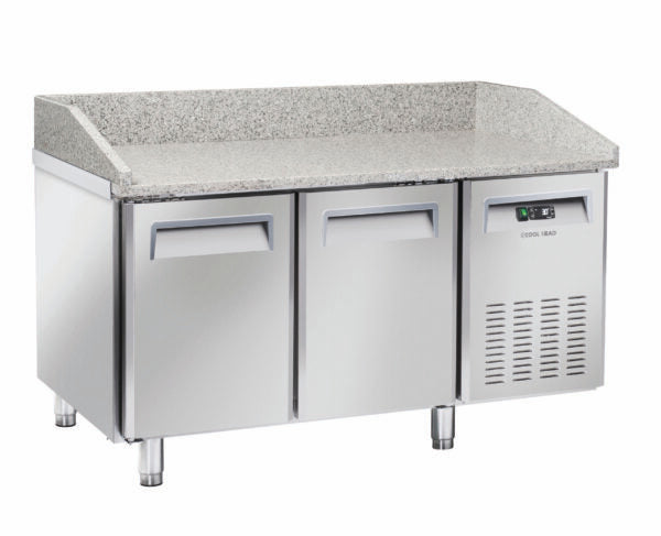 Saltas Marble Top Pizza Fridge 2 Door