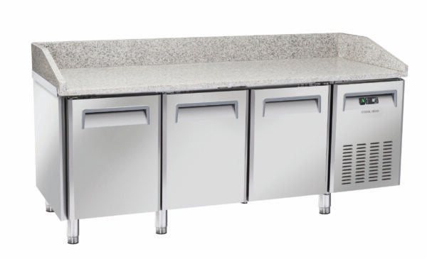 Saltas Marble Top Pizza Fridge 3 Door