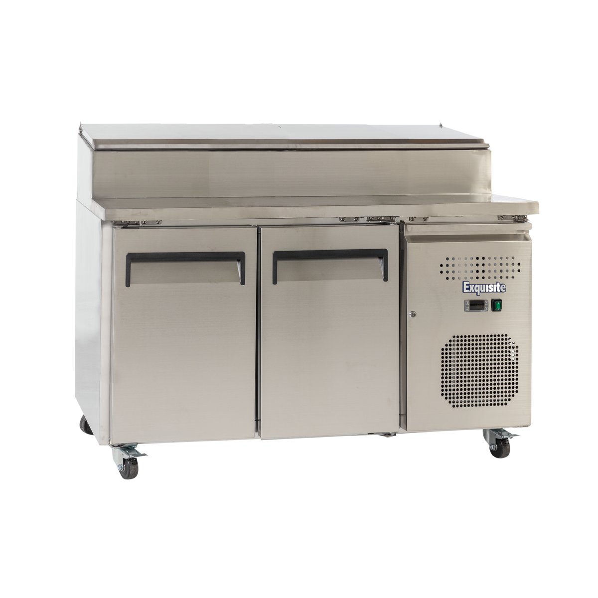 Exquisite MTC263H Two Doors Pizza Preparation Chiller - Stainless Steel Top