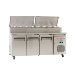 Exquisite MTC363H Stainless Steel Top Food Preparation Refrigerators