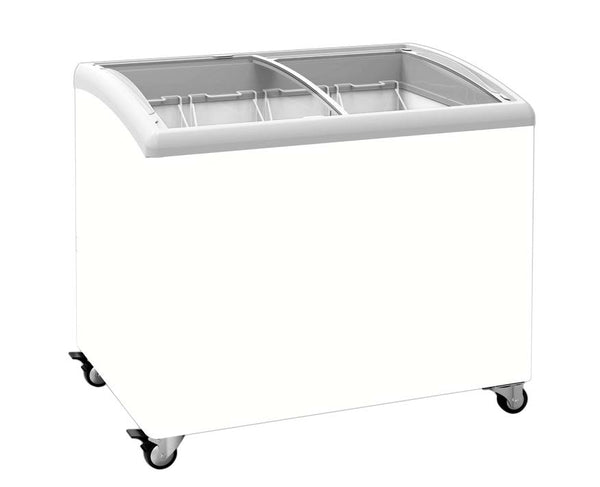 Exquisite SD300 - Curved Glass Display Chest Freezers with LED Light