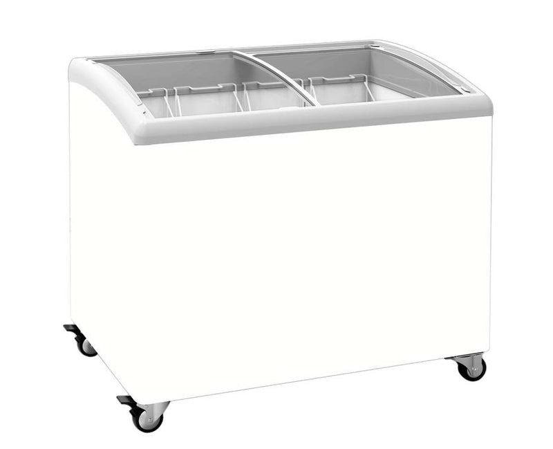 Exquisite SD300 - Curved Glass Display Chest Freezers with LED Light