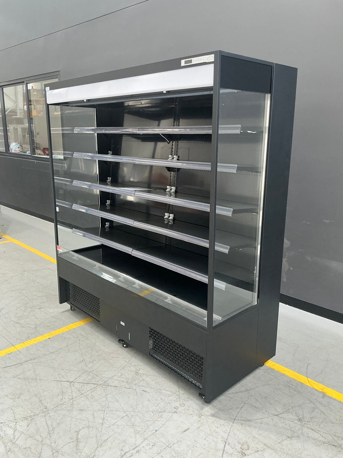 Thermaster OC-1830B black open beverage display, serial 4361021801-001584K0339 0008