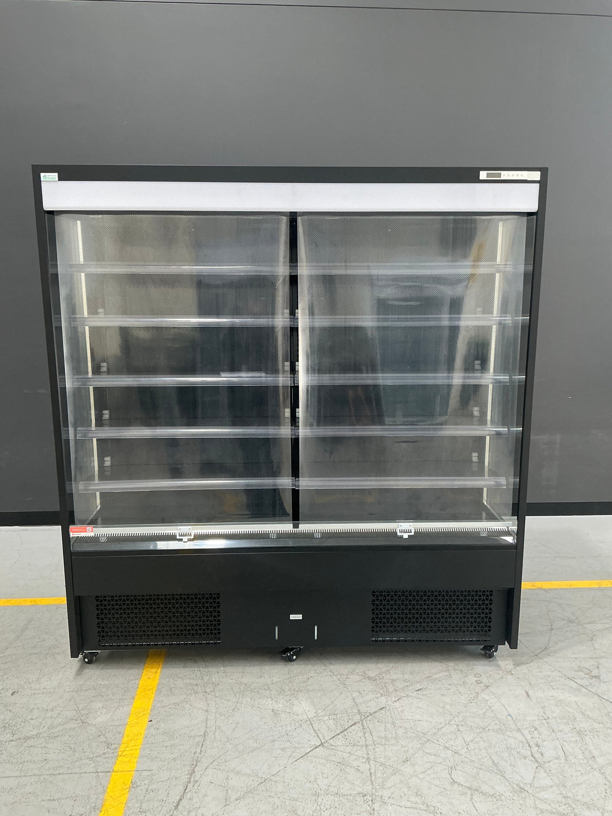 Thermaster OC-1830B black open beverage display, serial 4361021801-001584K0339 0008