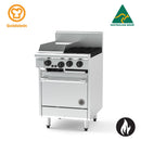Goldstein PF12G220EFF-X - 2 Burners & Griddle - Fan Forced Electric Oven