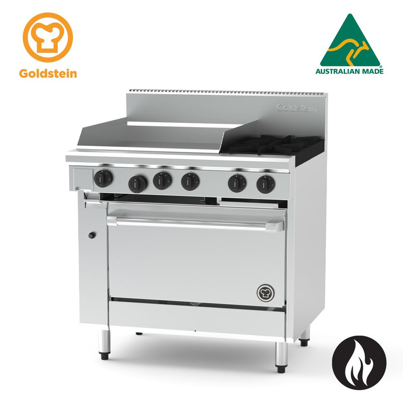 Goldstein  PF24G228FF 2 burners & Griddle - Fan Forced Gas Oven