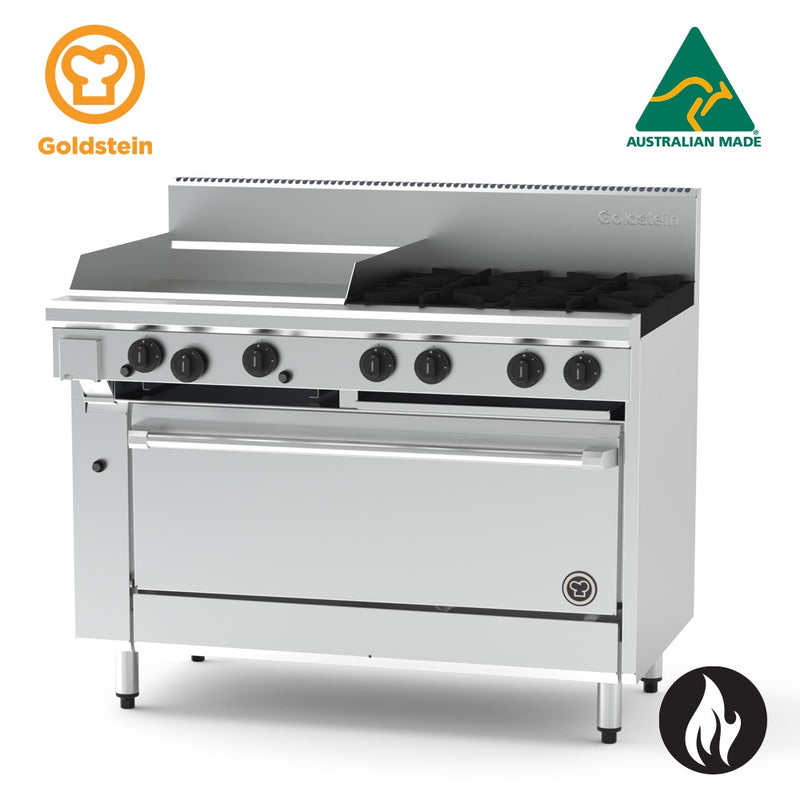 Goldstein  PF24G440E 4 burners & Griddle - Electric Oven