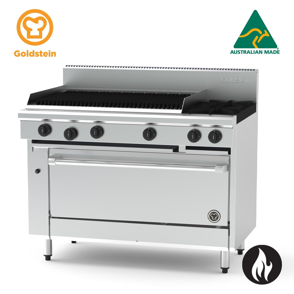 Goldstein  PF36Q240E 2 burners & BBQ Chargrill - Electric Oven