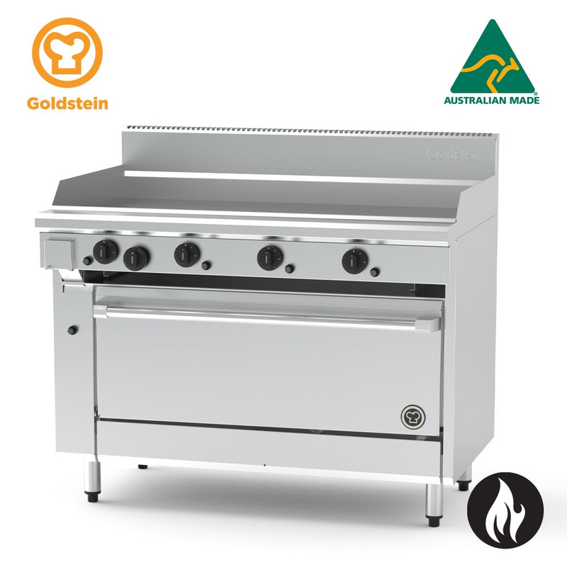 Goldstein PF48G40 Jumbo Gas Range & Griddle - Static Gas Oven