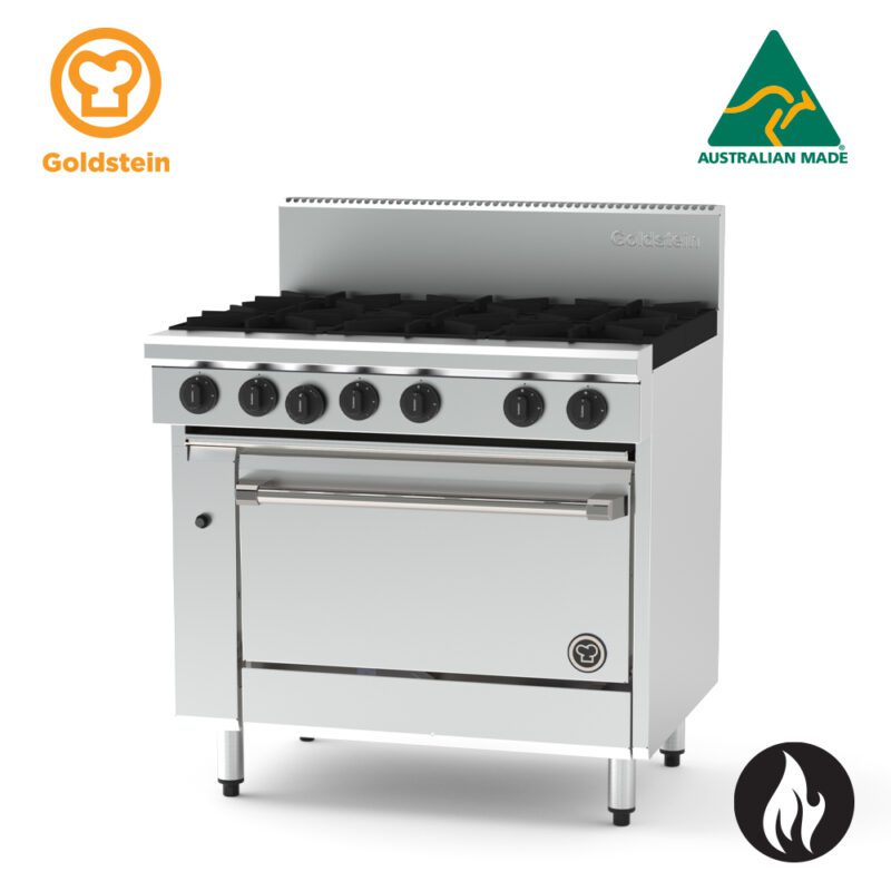 Goldstein PF628E-X - 6 Burners - Static Electric Oven