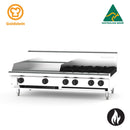 Goldstein PFB24G4 - 305X20mm Griddle & 4 Burner - Gas Cooktop