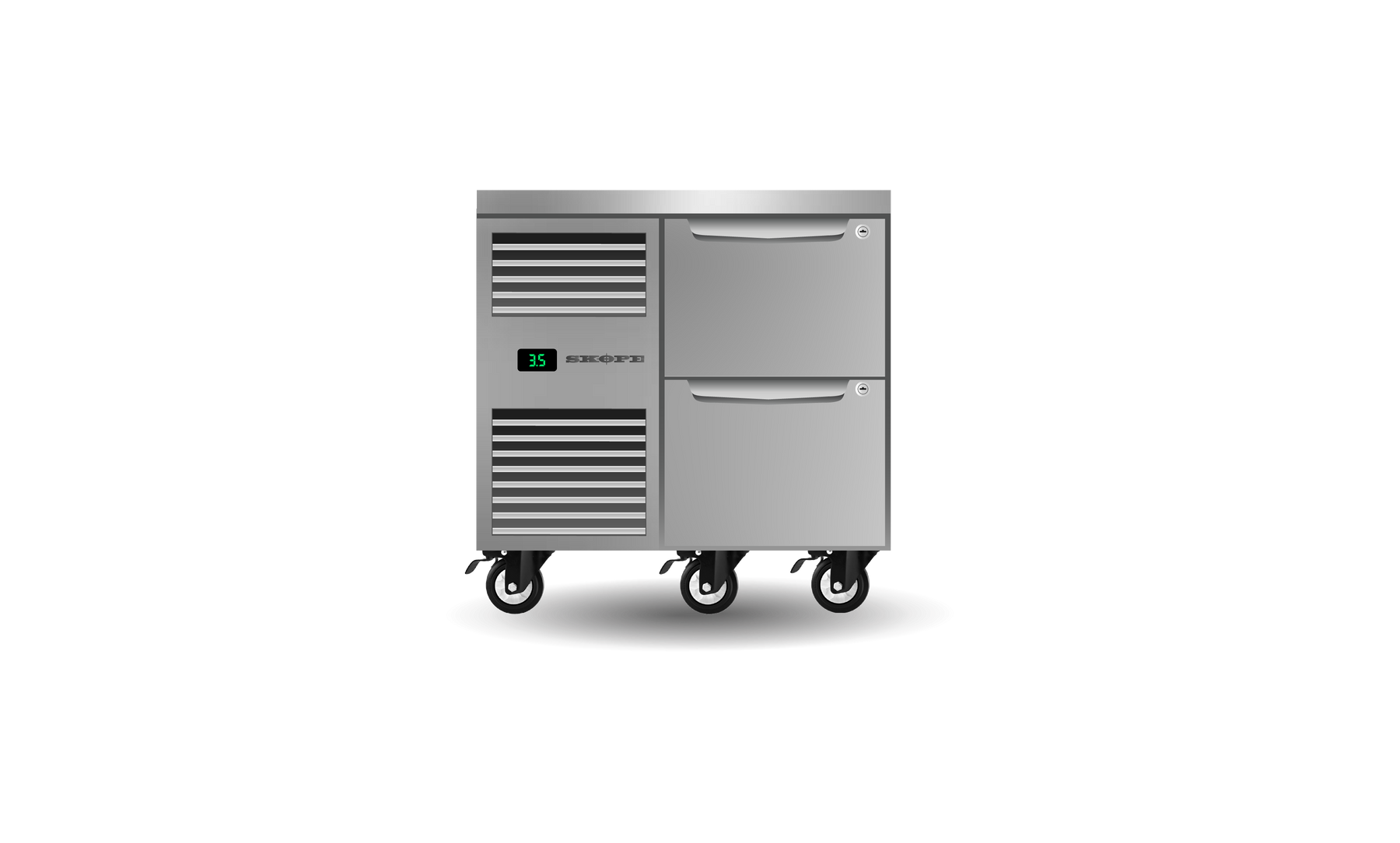 Skope Two Drawer, One Bay, Underbench GN 1/1 Fridge