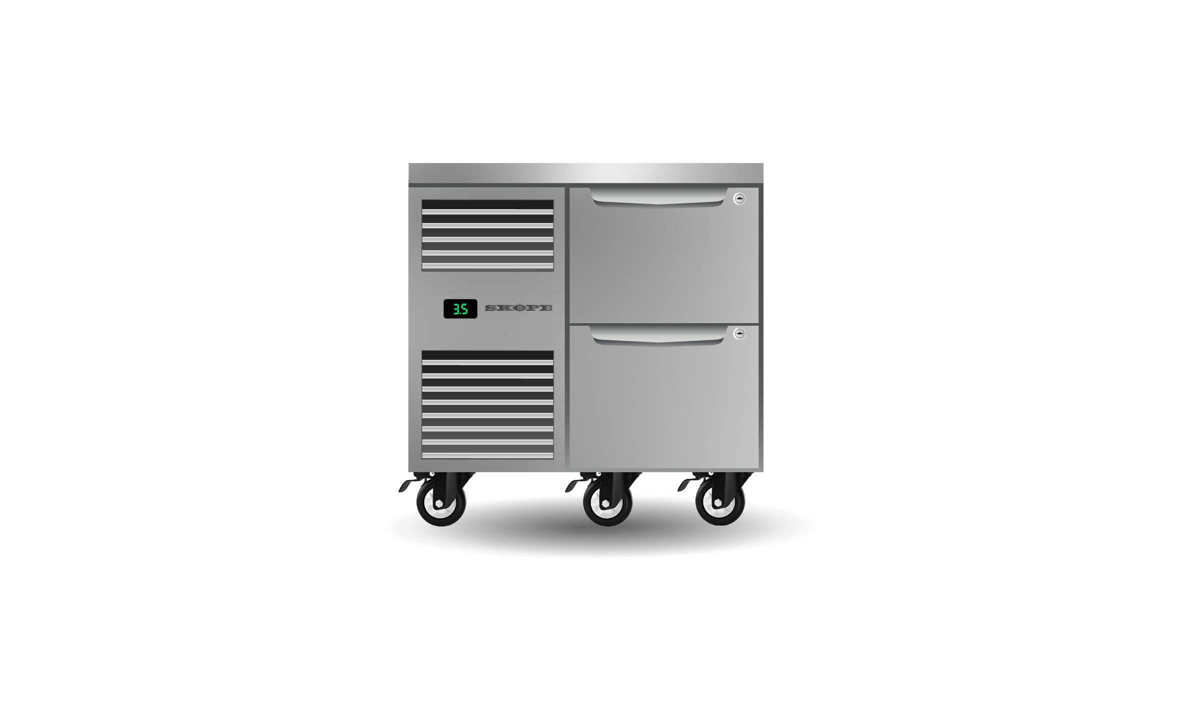 Skope Two Drawer, One Bay, Underbench GN 1/1 Fridge