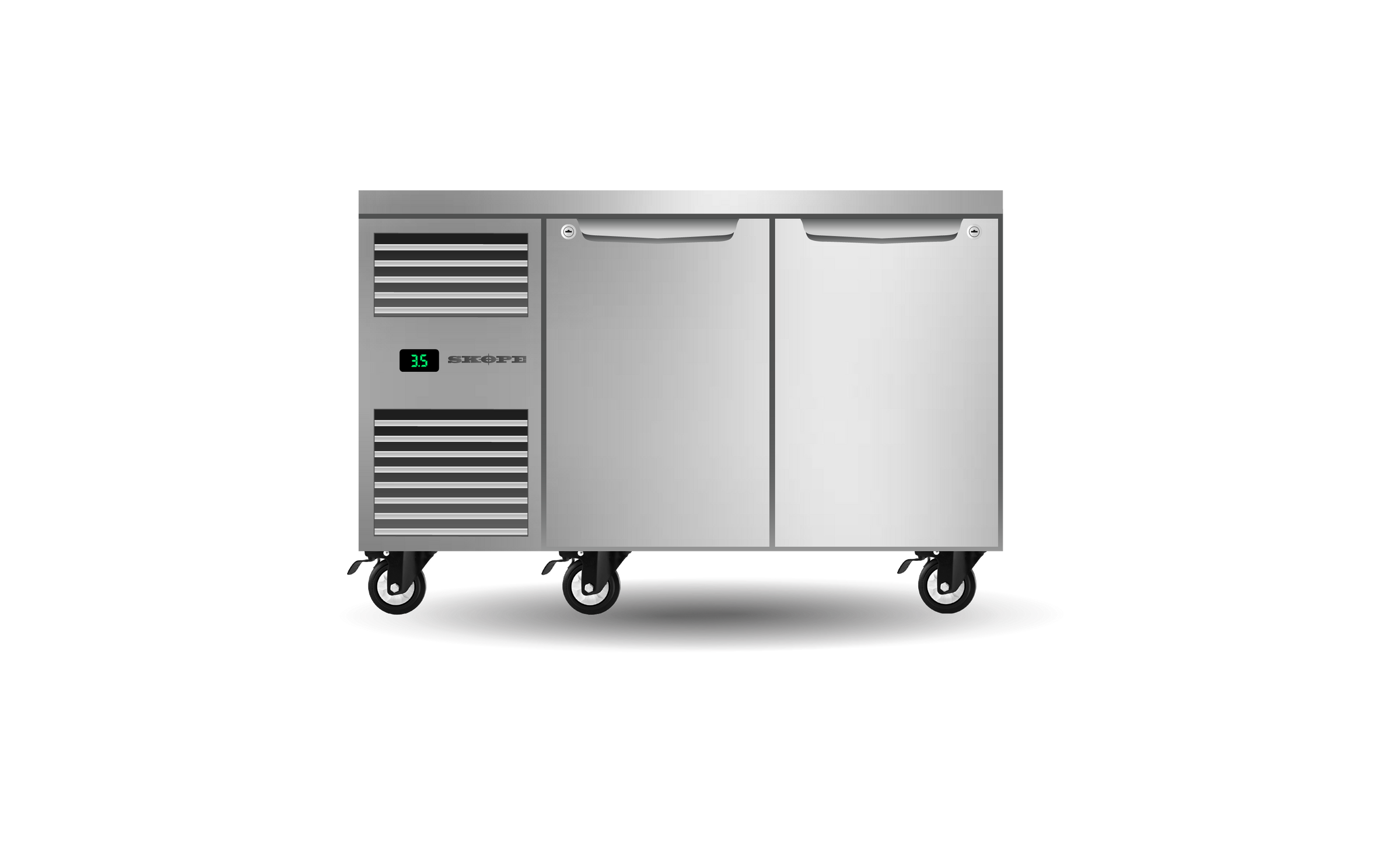 Skope Two Solid Door Underbench GN 1/1 Fridge