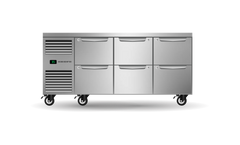 Skope Six Drawer, Three Bay, Underbench GN 1/1 Fridge