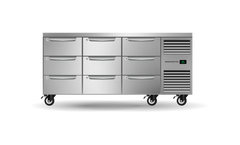 Skope Nine Drawer, Three Bay, Underbench GN 1/1 Right Hand Fridge