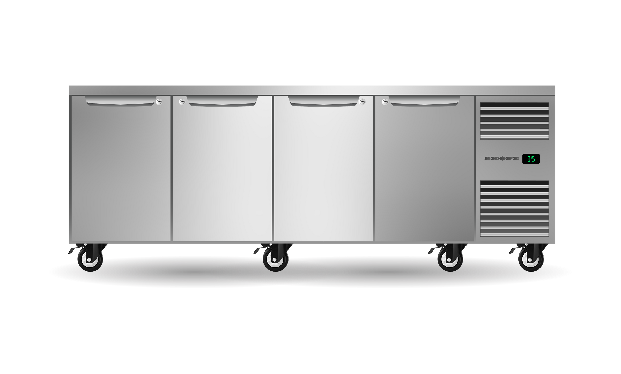 Skope Four Solid Door Underbench GN 1/1 Right Hand Fridge