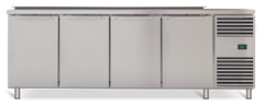 SKOPE ProSpec Four Solid Door Salad Preparation GN 1/3 Right Hand Drop-in Collar Fridge PG13.PPS.DC.4.SD.RH