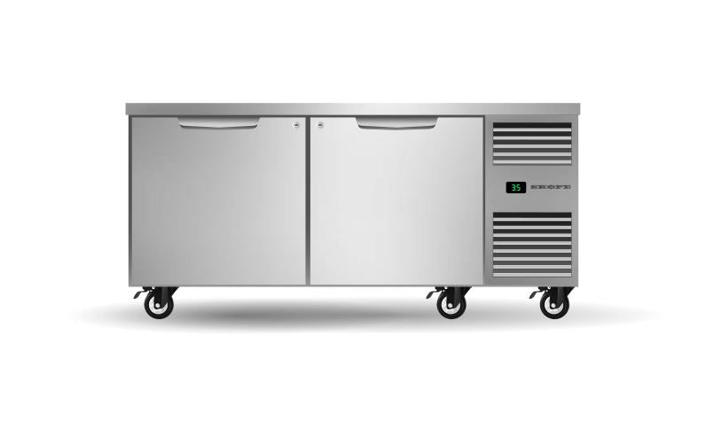 SKOPE PG21.UBR.2.SD.RH ProSpec 2 Solid Doors Underbench GN2/1 Right Hand Fridge