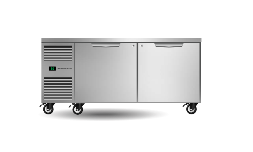 Two Solid Door Underbench GN2/1 Fridge