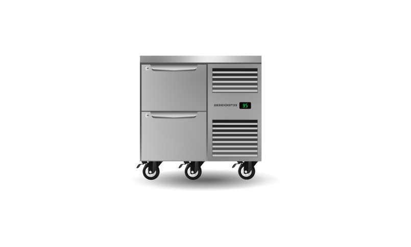 SKOPE PG11.UBR.1.D2.RH ProSpec 2 Drawer 1 Bay Underbench GN 1/1 Right Hand Fridge