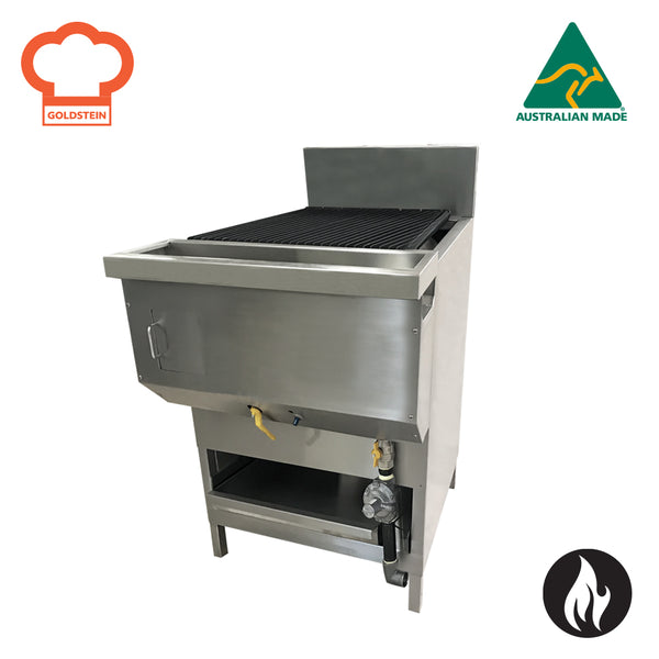 Goldstein RBA-HD4 - 4 Inline Cast Iron Burners & Radiant BBQ Grill - Heavy Duty Radiant BBQ