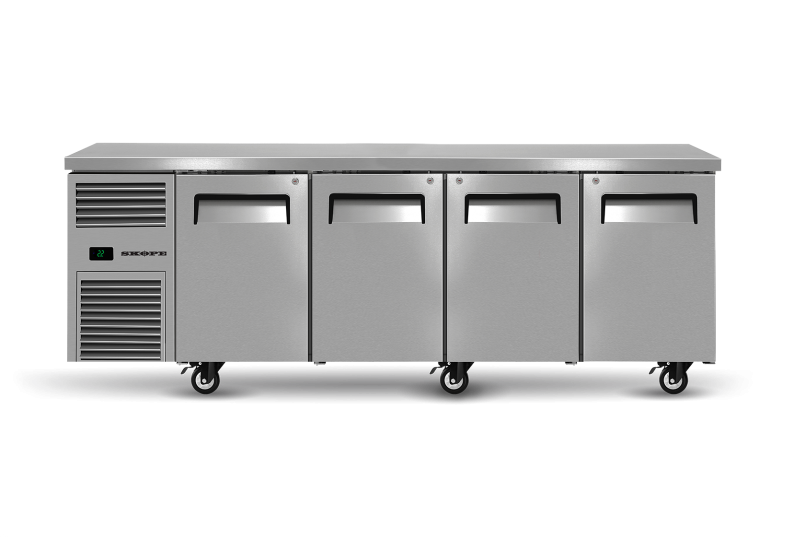 SKOPE RF7.UBR.4.SD ReFlex 4 Solid Doors Underbench GN 1/1 Compatible Fridge
