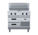Waldorf 800 Series RN8104E-RB - 900mm Electric Solid Top - Refrigerated Base