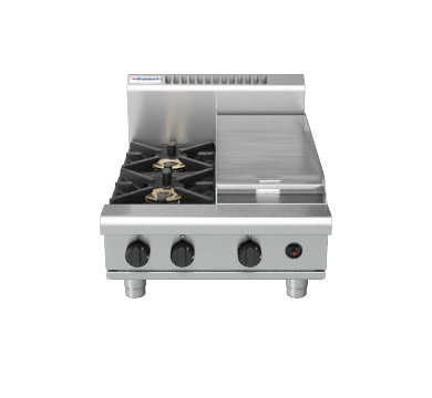 Waldorf 800 Series RN8403G-B - 600mm Gas Cooktop Bench Model