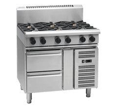 Waldorf 800 Series RN8600G-RB - 900mm Gas Cooktop Refrigerated Base