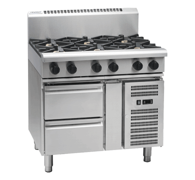 Waldorf 800 Series RN8600G-RB - 900mm Gas Cooktop Refrigerated Base