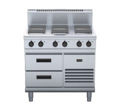Waldorf 800 Series RN8600SE-RB - 900mm Electric Cooktop Sealed Hobs - Refrigerated Base