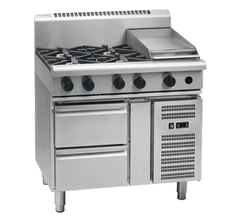Waldorf 800 Series RN8603G-RB - 900mm Gas Cooktop Refrigerated Base