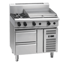 Waldorf 800 Series RN8606G-RB - 900mm Gas Cooktop Refrigerated Base