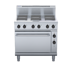 Waldorf 800 Series RN8610SEC - 900mm Electric Sealed Hobs Range Convection Oven