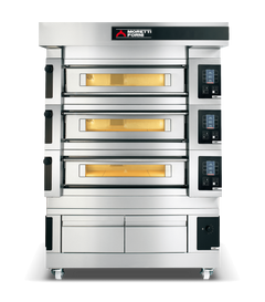 Moretti Forni COMP-S120E-3A-L Serie S Triple Deck Oven on Prover