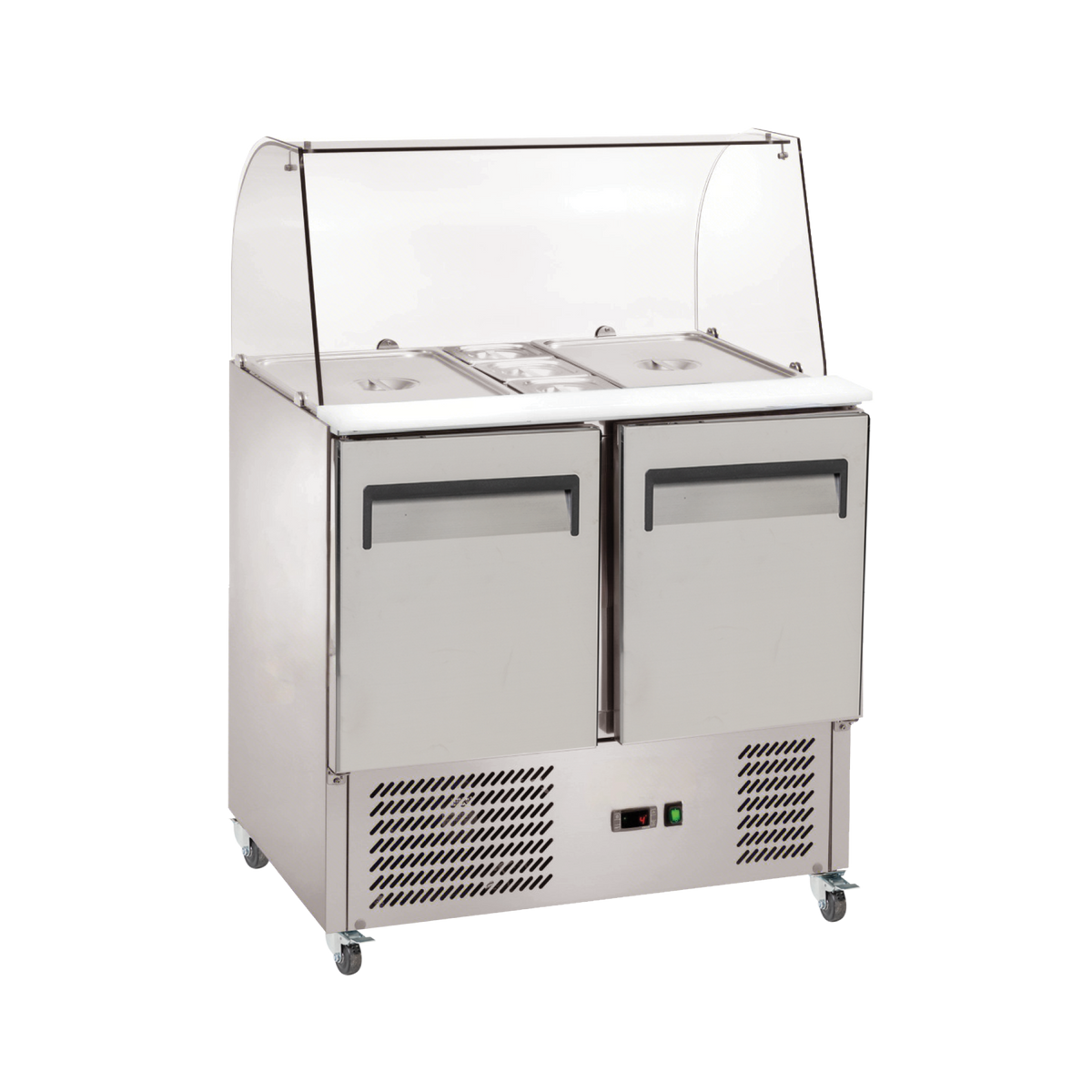 Exquisite SBC250 Two-Door Preparation Chiller with Canopy - Static