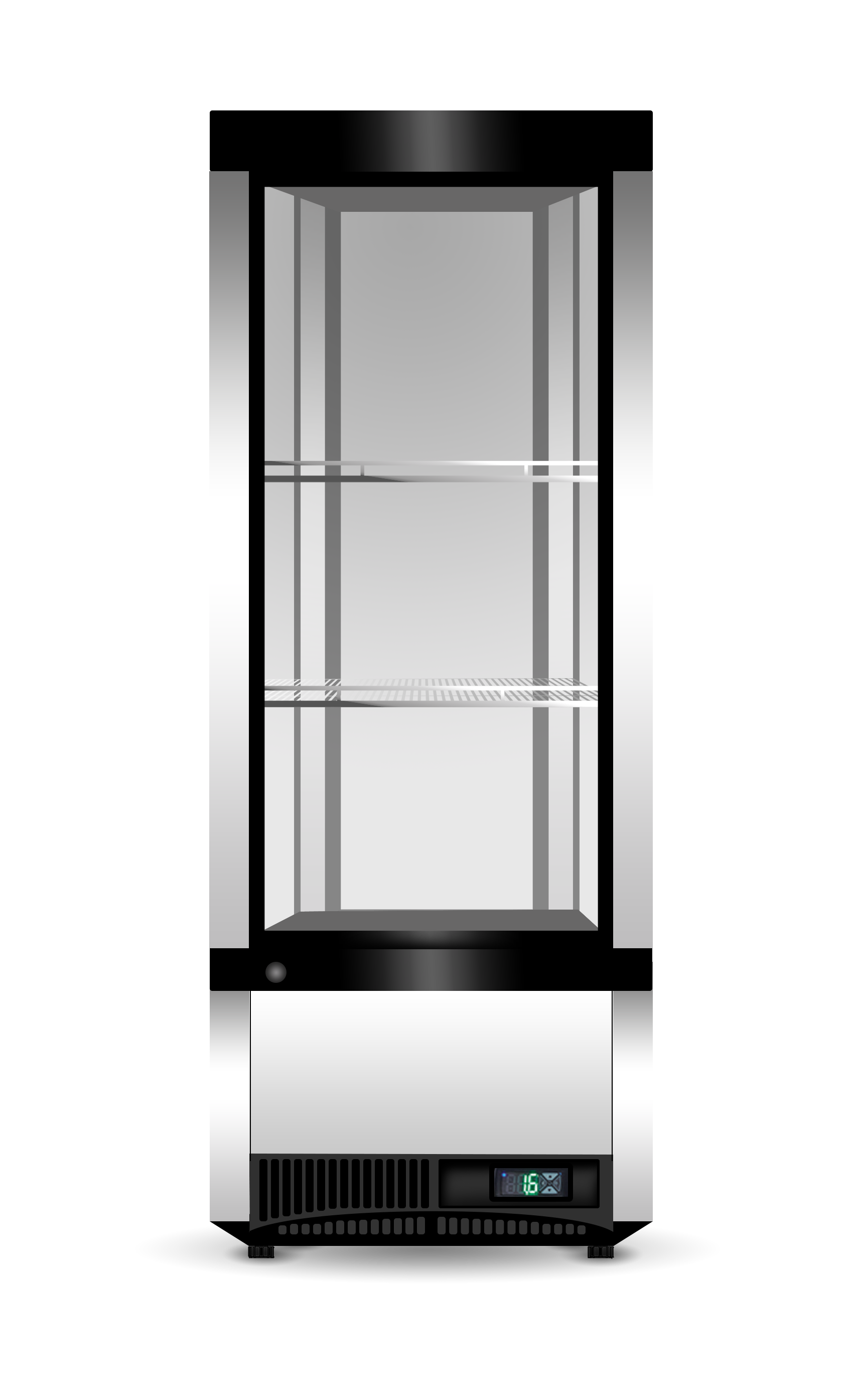 Skope SC112N-A 4 Glass Sided Display Fridge