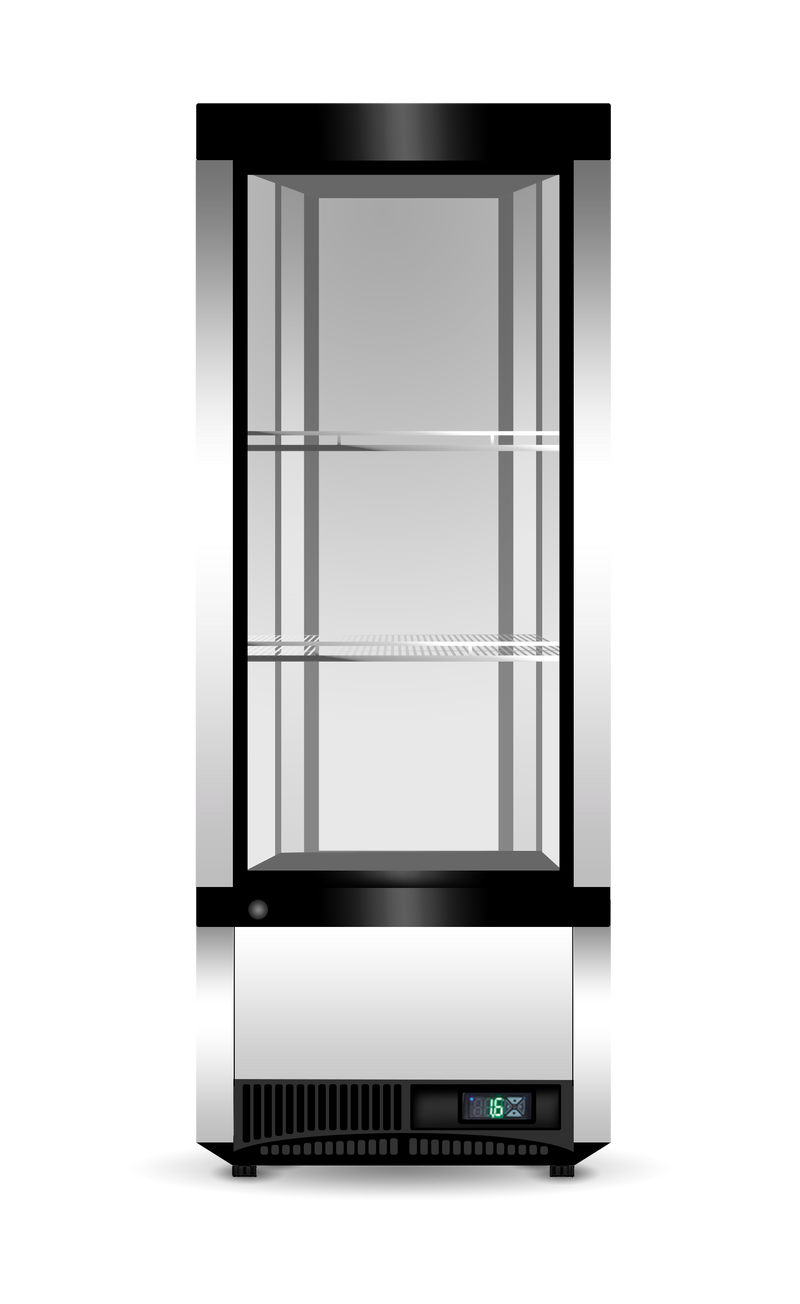 Skope SC112N-A 4 Glass Sided Display Fridge
