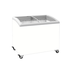 Exquisite SD300 Curved Glass Chest Freezer with LED