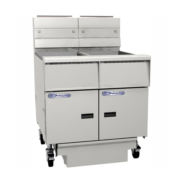 Pitco SE14-FD/FF - 2 Baskets, Solid State Control & Filter Drawer System - 24L