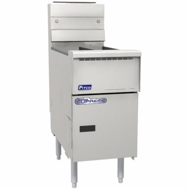 Pitco SE14T-FR - 2 Basket Split Pan, Solid State Control & Filter Drawer System - 12L