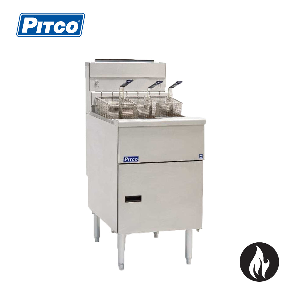 Pitco SG18-FD/FF - 3 Baskets & Filter Drawer System - 34L