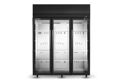 Skope 3 Glass Door Upright Display or Storage Freezer SKFT1500N-A
