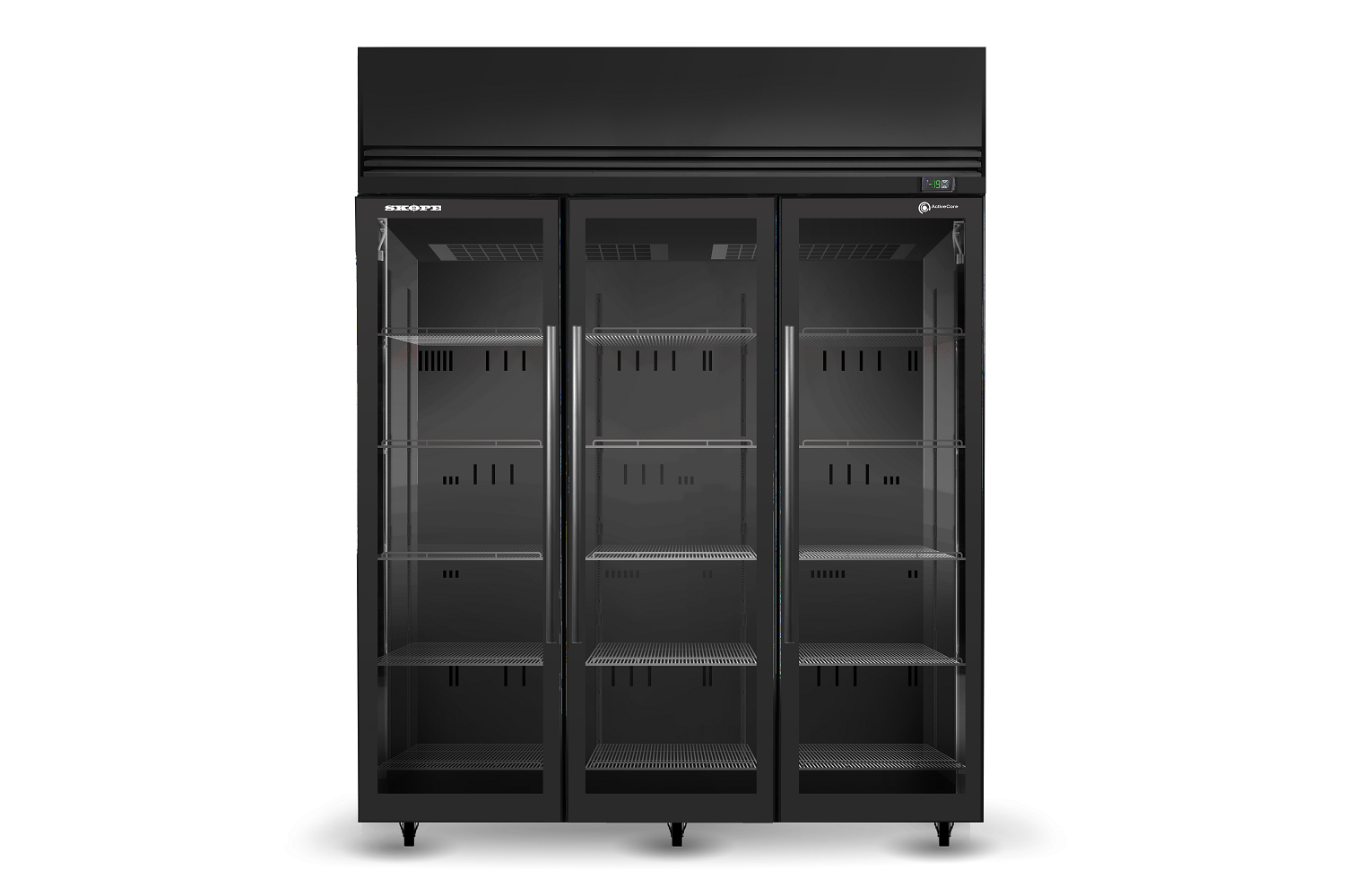 Skope 3 Glass Door Upright Display or Storage Freezer SKFT1500N-A